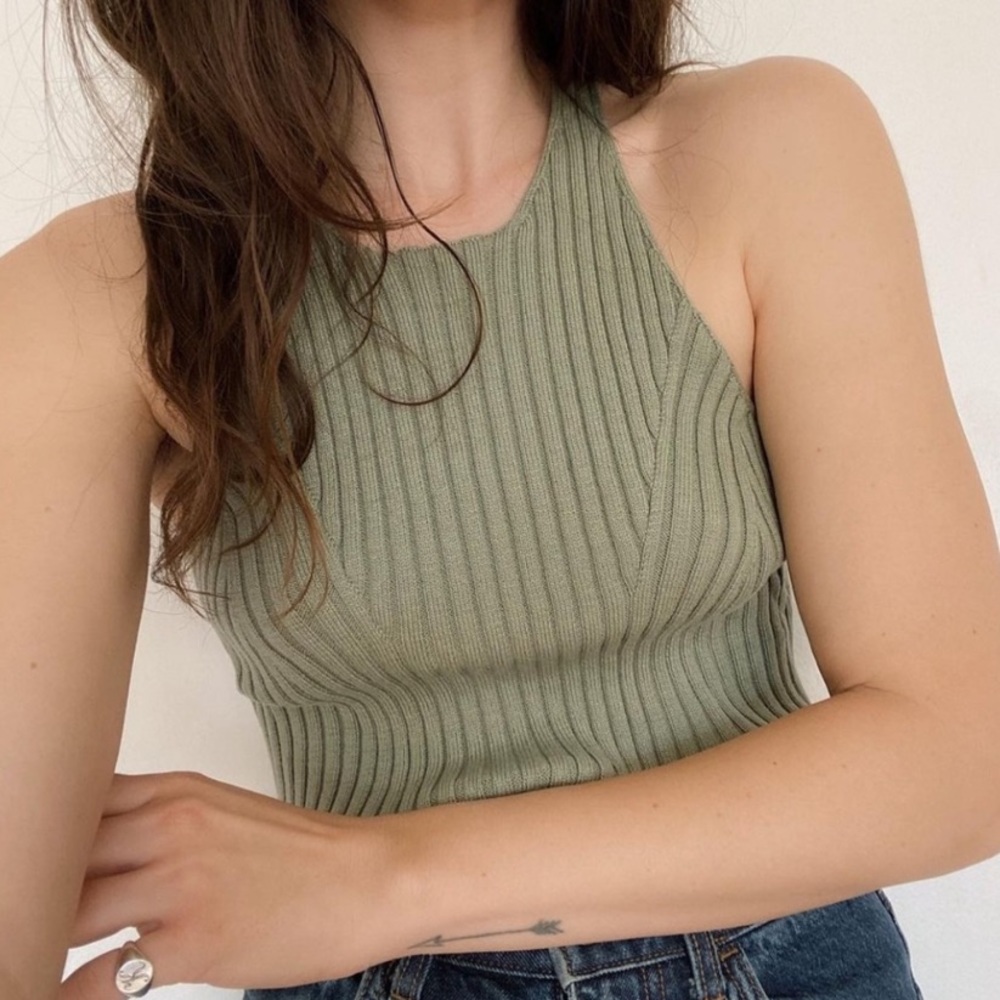 shaina mote sevilla ribbed knit tank top NWOT